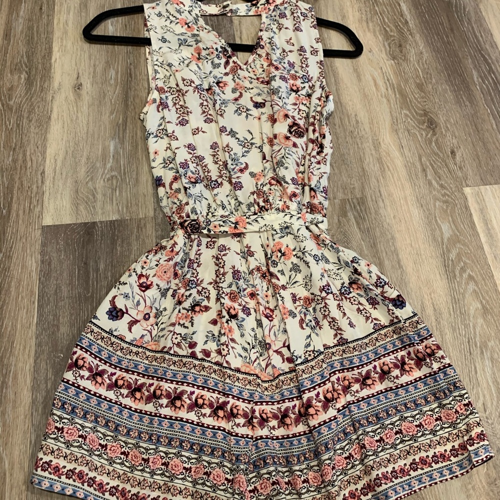 White floral romper